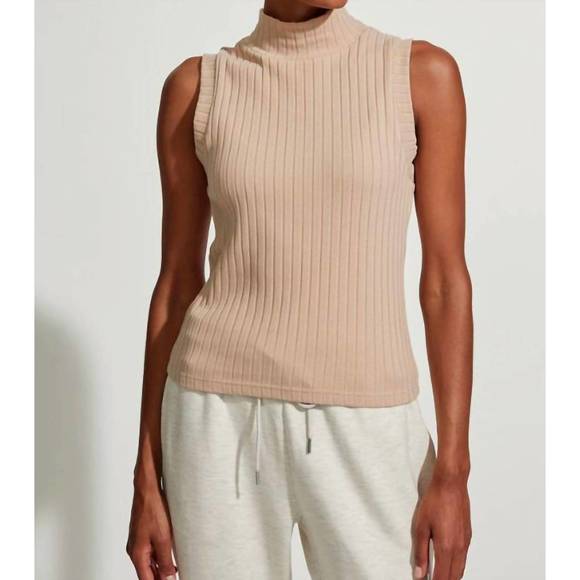 PCBARBERA Tank Top - Warm Taupe